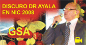 Discruso Dr. Leonel Ayala en Nicaragua, Marzo 2008
