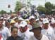 Miles despidieron a pequeña imagen de Santo Domingo