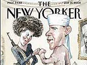 Dibujan a Obama en caricatura como un Islamista extremista