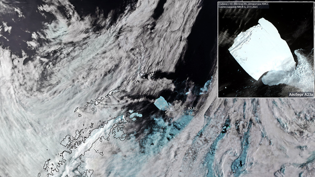 Roscosmos capta la deriva del iceberg más grande del mundo