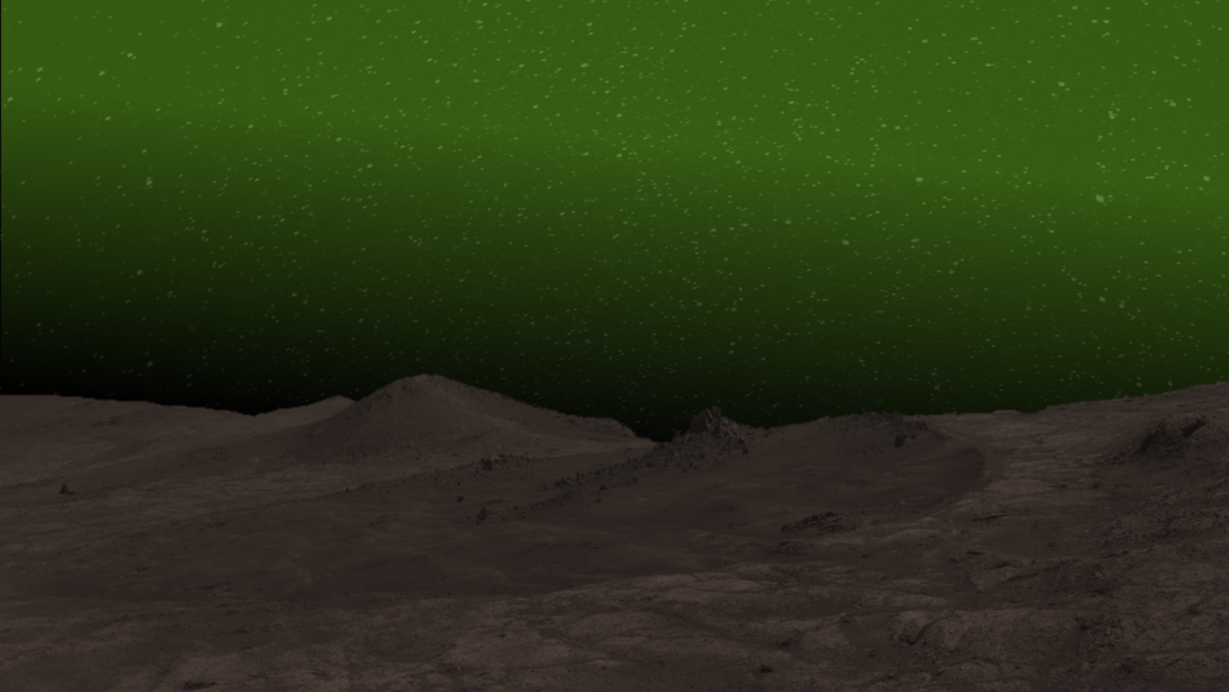 Se observa por primera vez un misterioso resplandor verde en la noche marciana