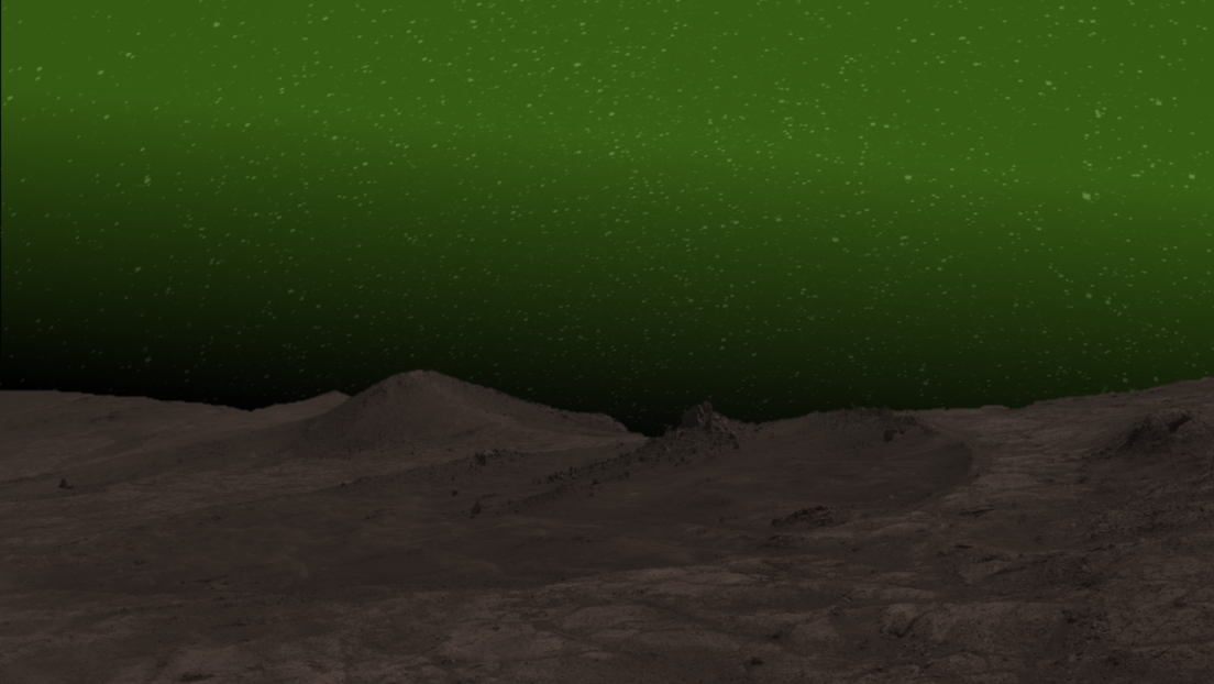 Se observa por primera vez un misterioso resplandor verde en la noche marciana Se observa por primera vez un misterioso resplandor verde en la noche marciana