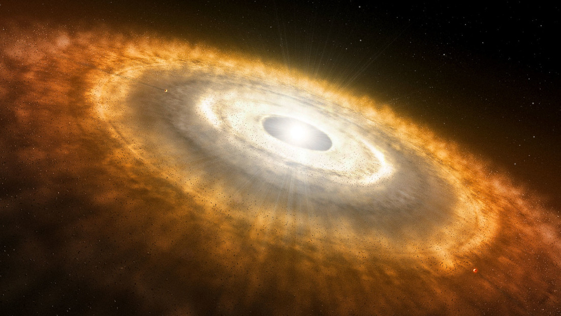 Descubren agua por primera vez en un disco de gas alrededor de una estrella muy caliente